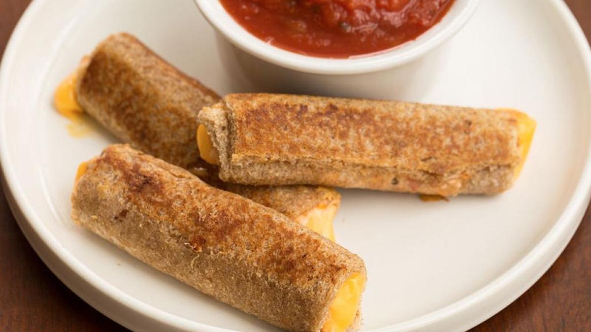 Freezer-Friendly Salsa-Grilled Cheese Roll-Ups
