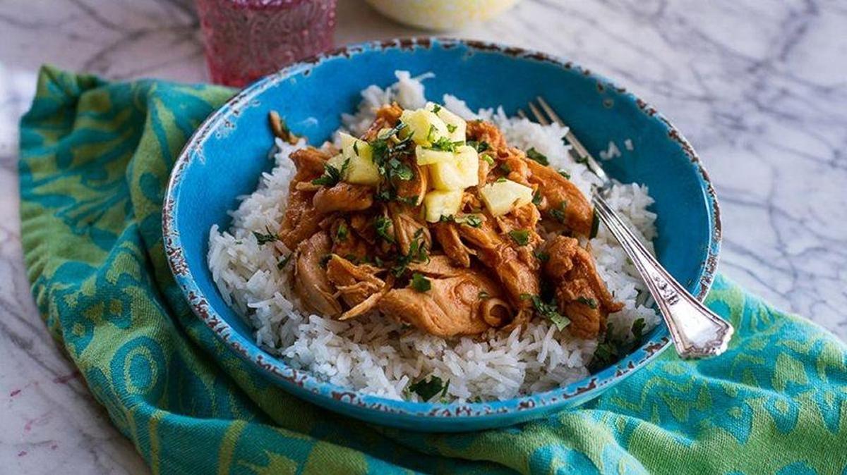 Make this chicken dish with pineapple in the crock pot.