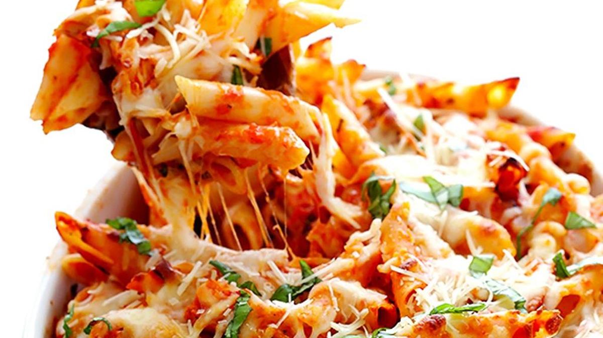 Chicken Parmesan Baked Ziti