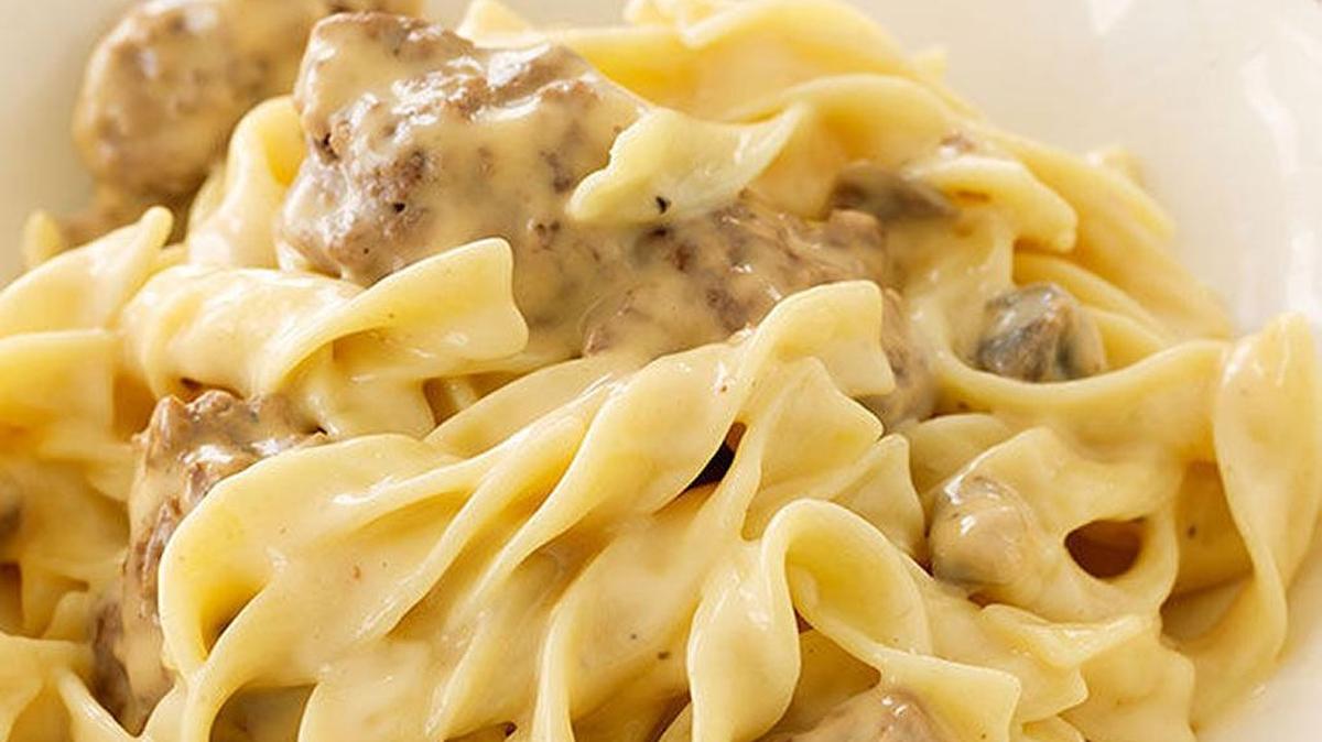 Stroganoff gets extra appeal with cheesy flavor.