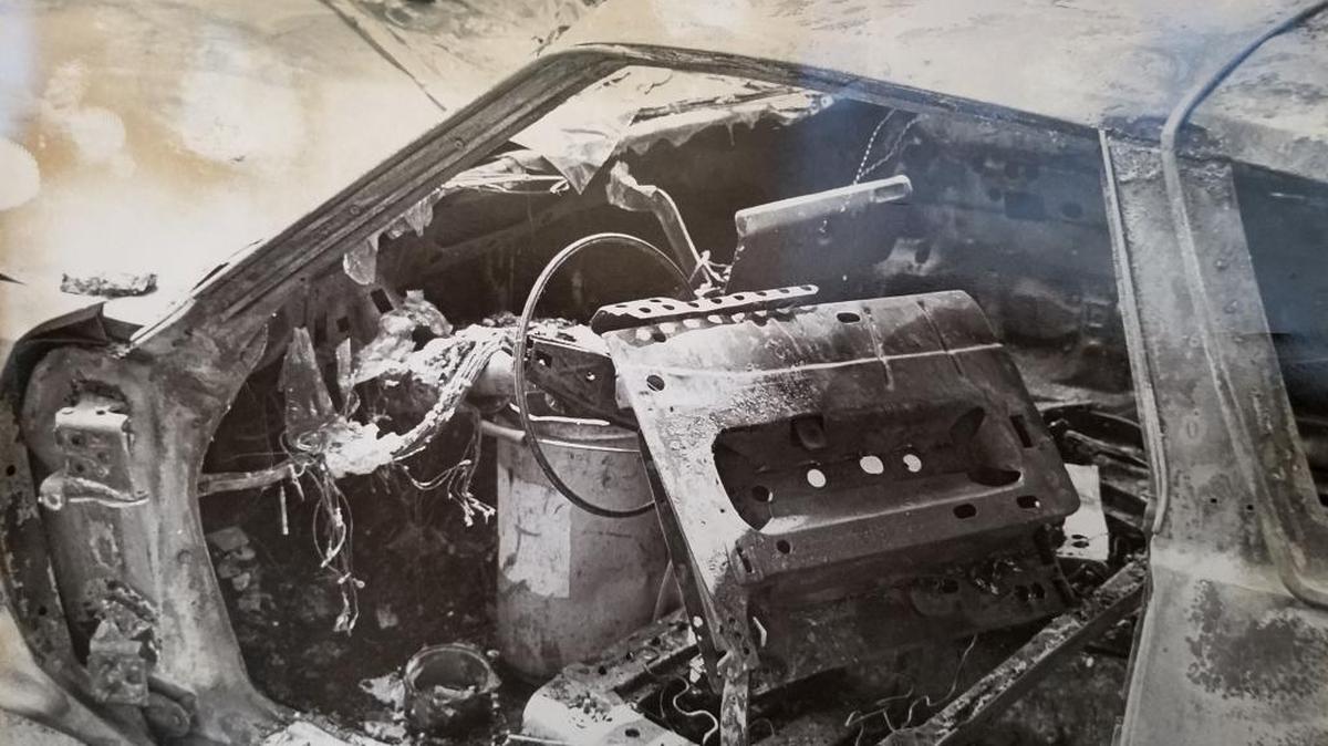 Joseph Dressler’s car was found burned in a field near Freeburg in August 1978.