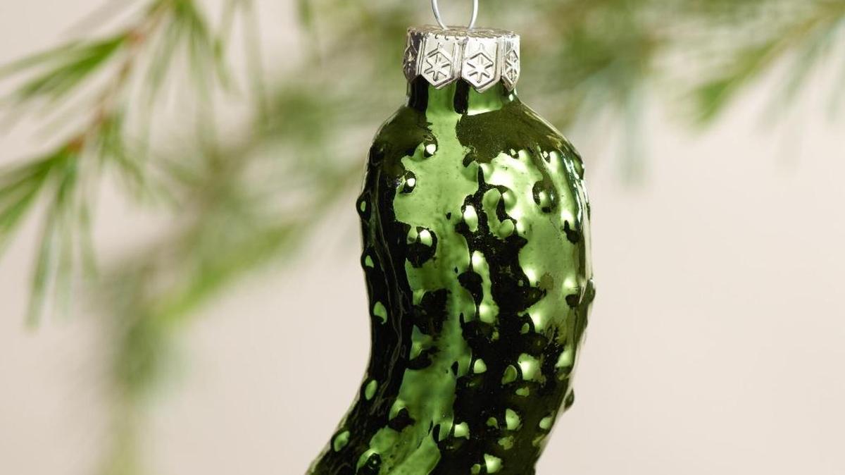 The Christmas pickle ornament probably didn’t originate in Germany.