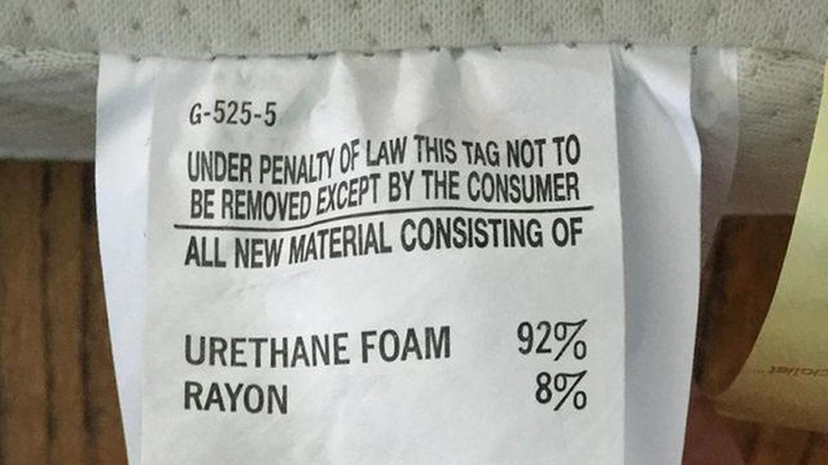 Is it illegal to remove the “Do not remove under penalty of law” tag from your mattress?