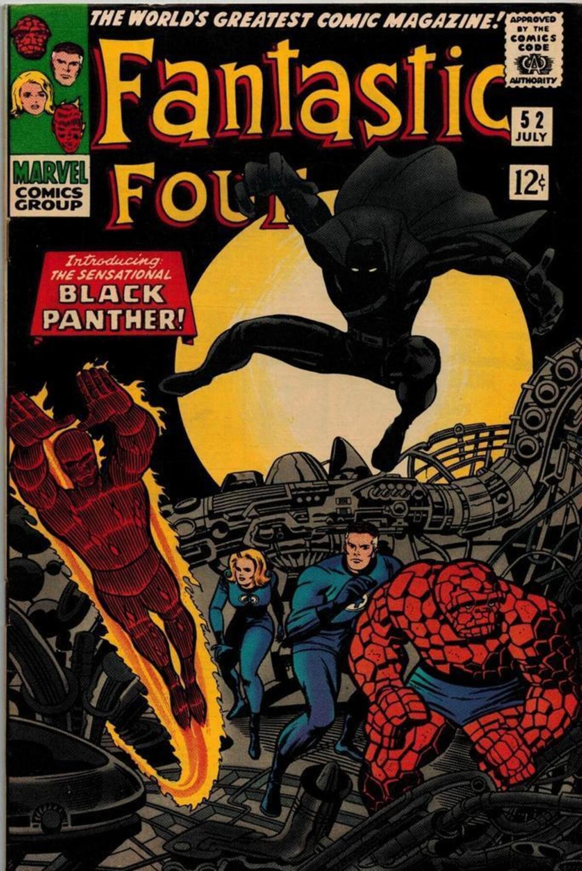 Answer Man’s personal copy of the comic book in which Black Panther made his first appearance — Fantastic Four No. 52 (July 1966).