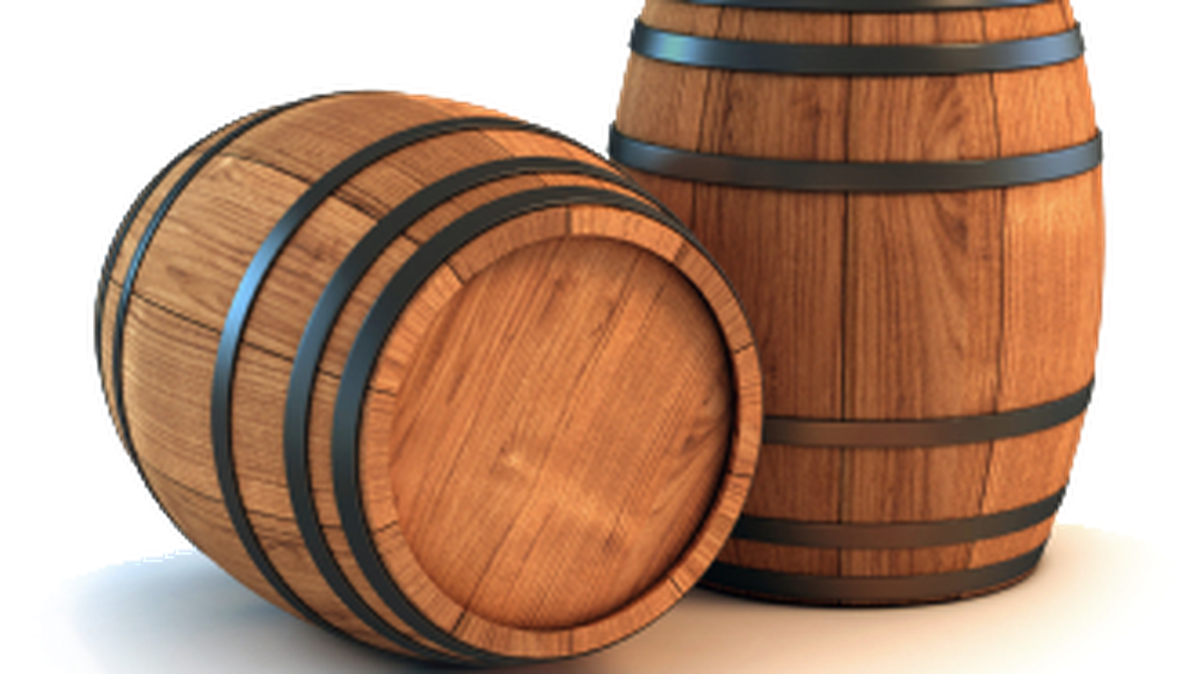 Bourbon must be distilled in new charred oak barrels.