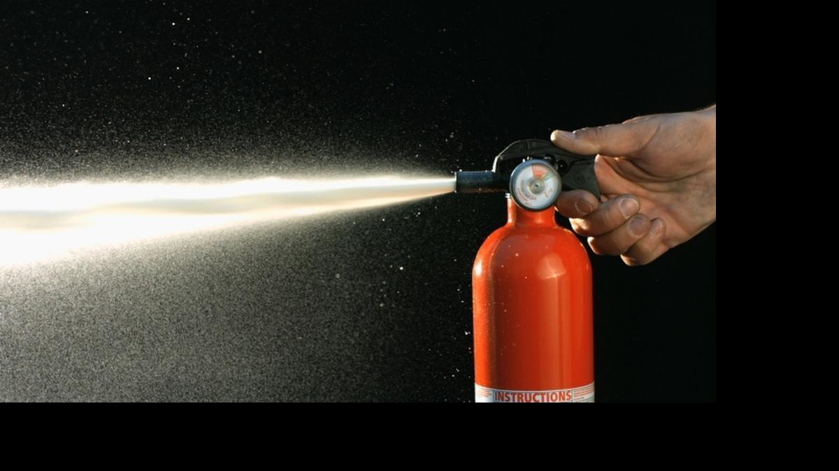
Fire extinquisher should be tested regularly.
