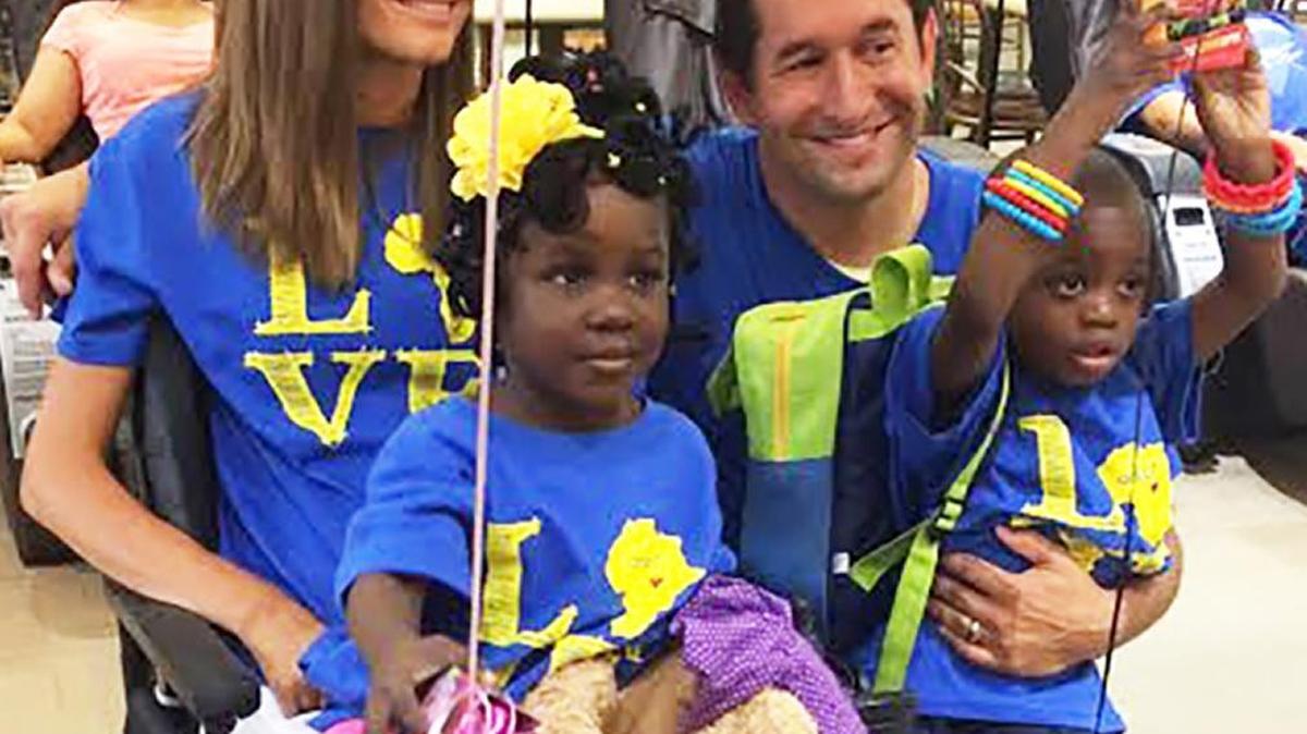
After waiting more than three years, Shawn and Kelly Schaefer recently adopted Emmy and Sam from Africa. Kelly will be in Belleville on Sept.26 to sign her book, "Fractured Not Broken."
