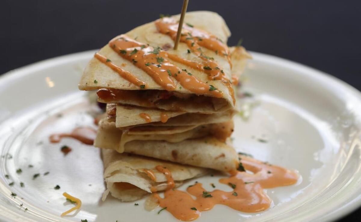 The Luna Lounge in Belleville offers sweet Thai chili, Mexican and Philly cheese quesadillas ($10).