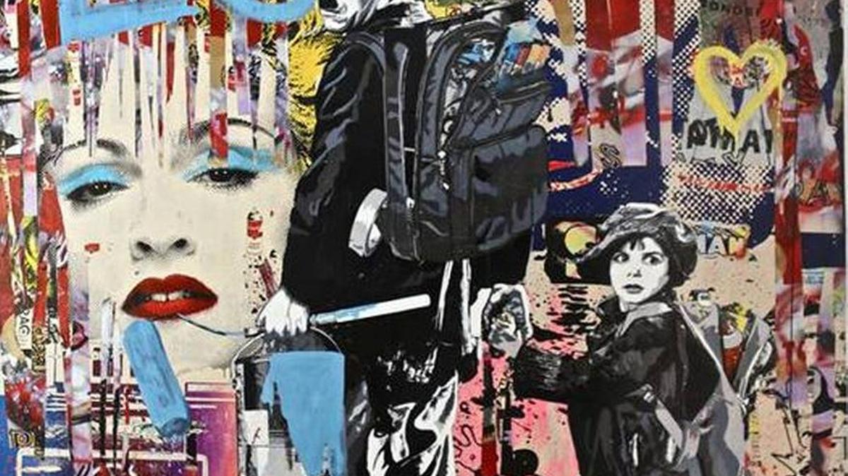 Probably one of the most famous graffiti artists is London’s Banksy. This piece is attributed to his street-art protégé Mr Brainwash.