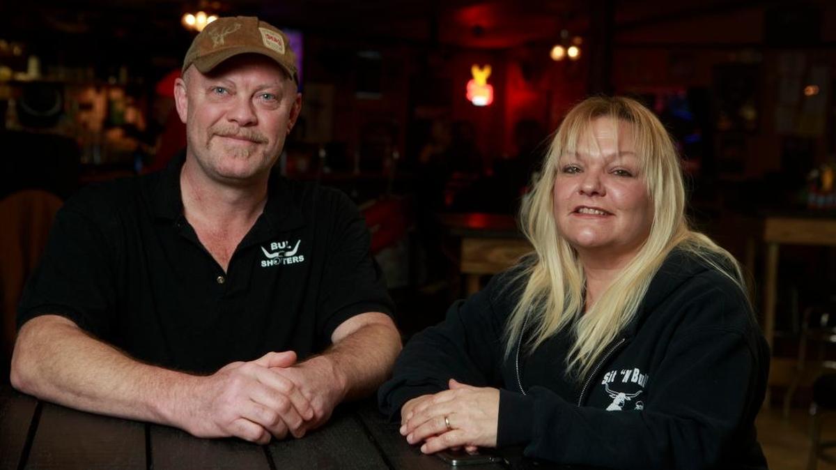 Stan and Kathy Denton bought a historic corner tavern in New Memphis 11 years ago and turned its giant shed into Sit "N" Bull Saloon and Eatery.