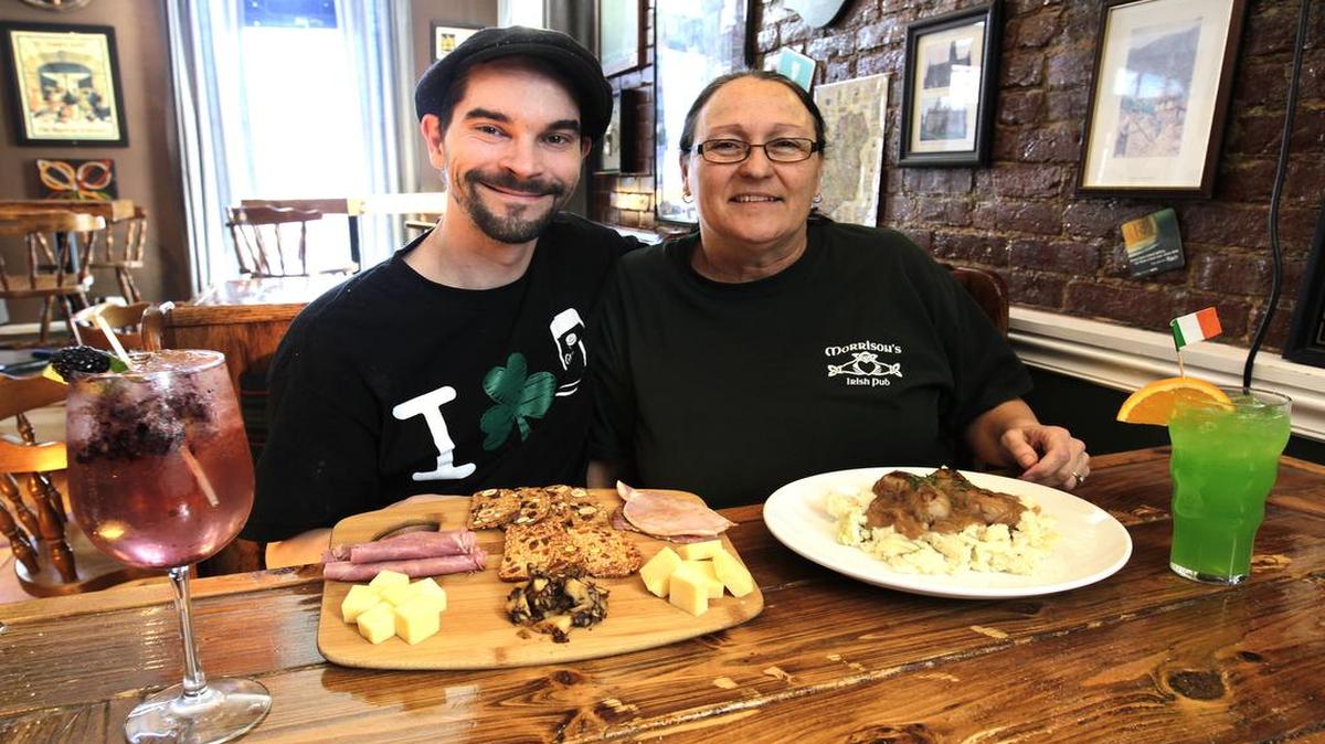 George Thayer and his mother-in-law, Mary VanKirk, are co-owners of Morrison’s Irish Pub, which opened 18 months ago in Alton.