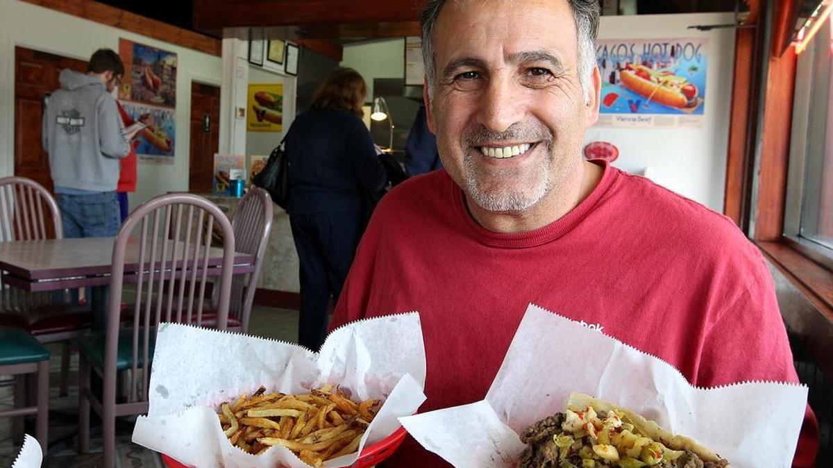 Tasty's Chicago Grill co-owner Mike Naser at the new eatery on West Main Street in Belleville.