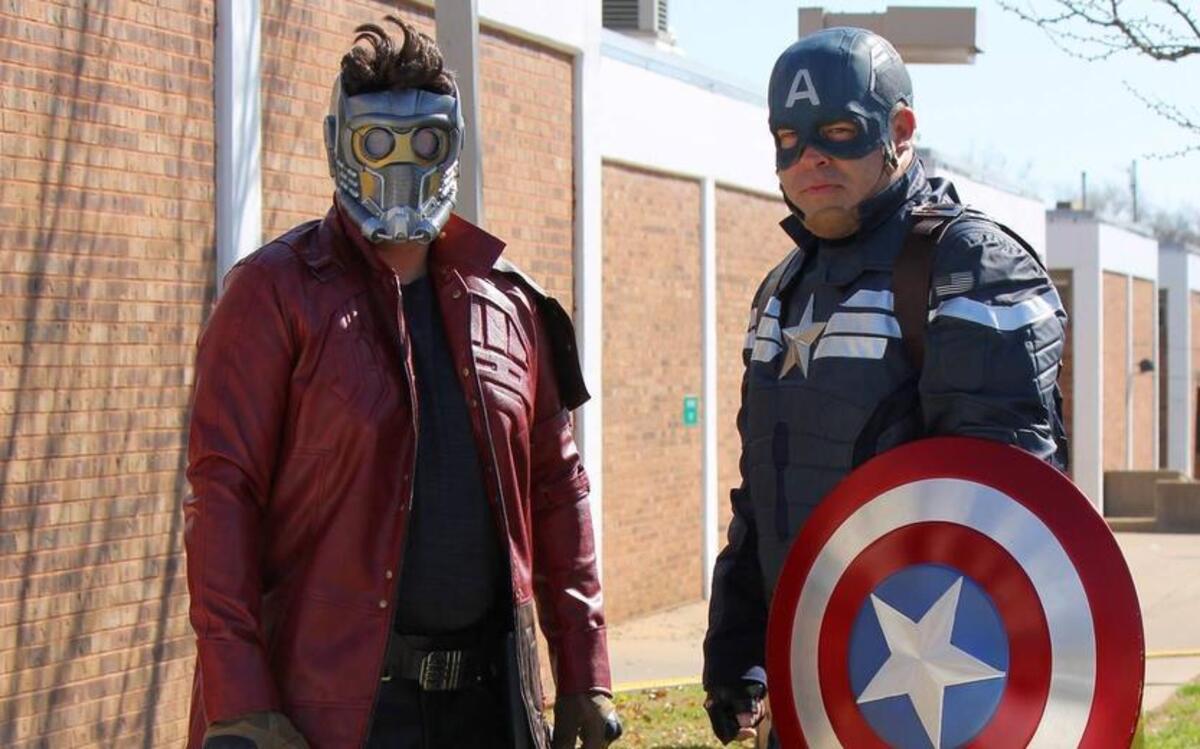 Star-Lord will be making his first public appearance at Fun Spot on Thursday, with Captain America. Star-Lord is worn by Andrew Leach; Captain America is Kurt Schmulbach.
