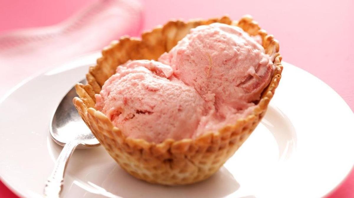 If you love rhubarb, try this no-churn ice cream recipe from Taste of Home.