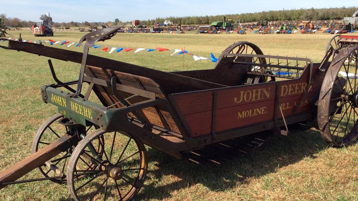 One of the older pieces of John Deere equipment owned by the late Verlan Heberer and being auctioned Friday and Saturday at Eckert’s Orchards in Belleville.