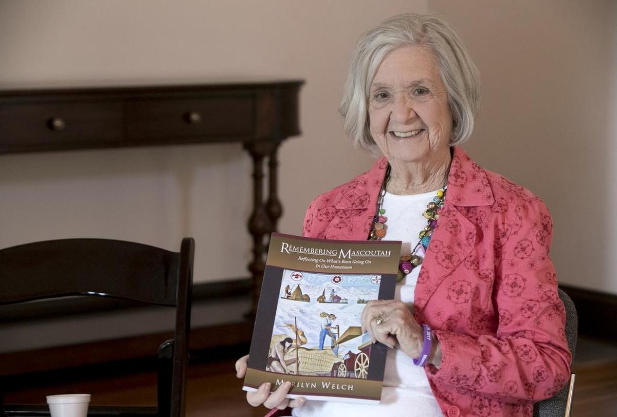 Marilyn Welch, 87, recently published a book through the historical society titled “Remembering Mascoutah: Reflecting on What’s Been Going on in Our Hometown.” It sells for $25.