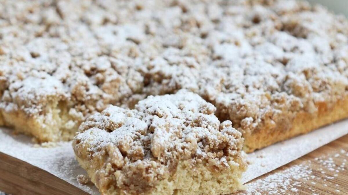 Crumb Cake is a simple, moist coffeecake with a sweet crunchy topping that is easy to prepare.