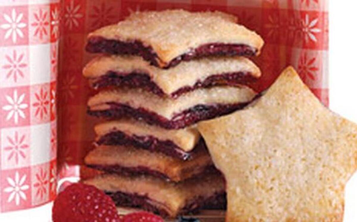 Who’s your star in this election? Try one of these sandwich sugar cookies with either raspberry or blueberry jam in the middle.