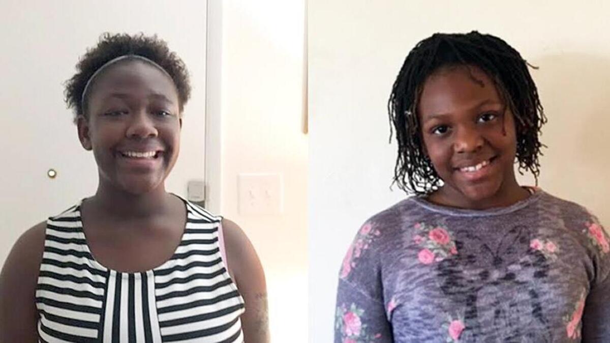 Sisters Keonna and Kevionna are available for adoption.