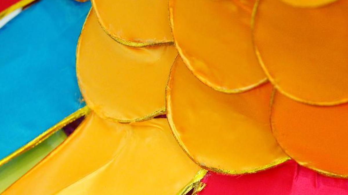 
Detail from one of the lanterns that will be on display at the upcoming Lantern Festival at the Missouri Botanical Garden.
