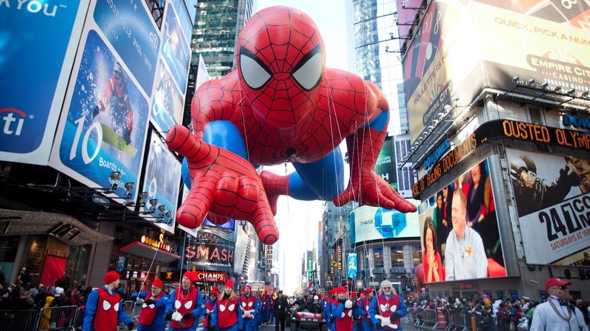 Giant helium balloons will be among more than 130 units in the Thanksgiving Day Parade in St. Louis.