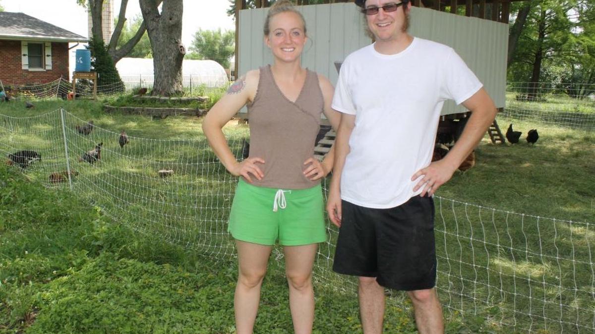 Alicia and Josh Davis are the owners of Green Finned Hippy Farm in Pocahontas. Last year, they sold out of their winter pickups of meat and eggs.