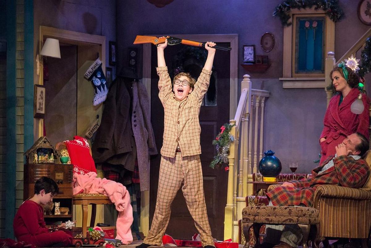 Michael Harp played Ralphie in “A Christmas Story” at the Paramount Theatre in Chicago.
