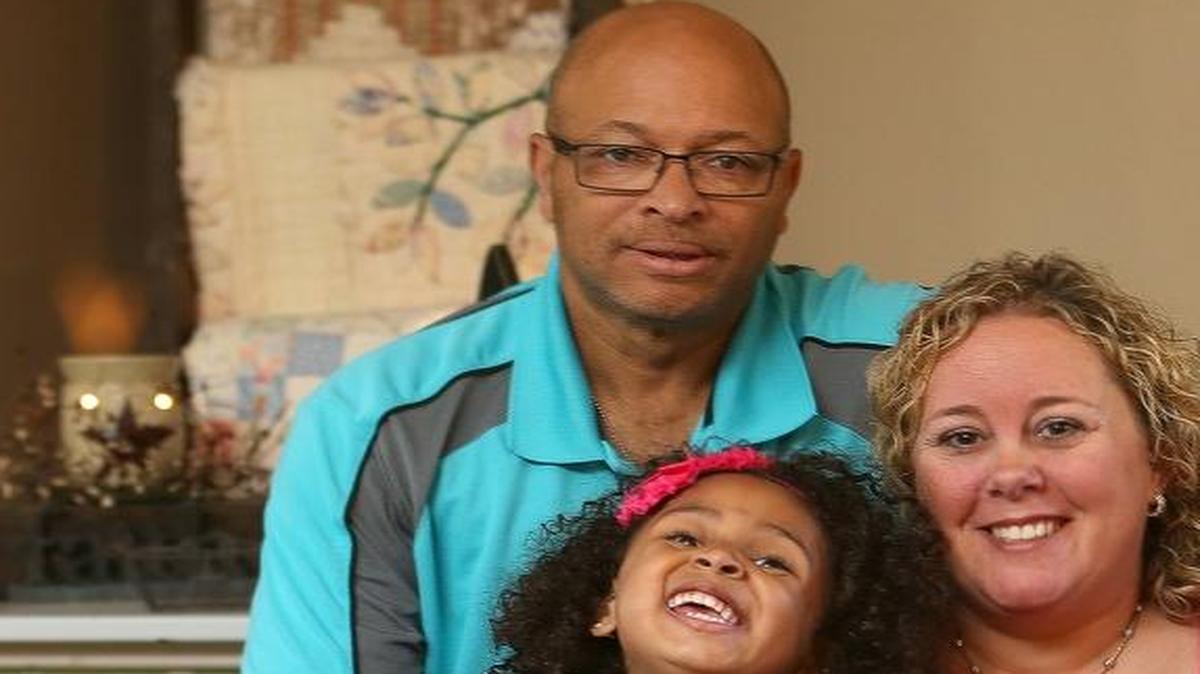 Ken and Amy Danridge with daughter Mya and son, Blake. Another child, a 3-year-old girl who has lived with the family since 2015, will legally join the family in the spring.