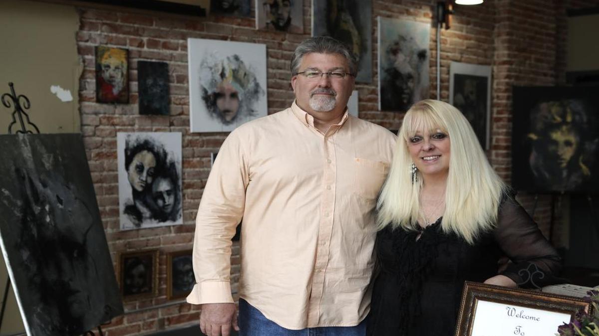 Mark and Lisa Hamilton co-owners of the Hamilton Gallery d’Art will donate a percentage of art sales during the month of August to the Belleville Area Human Society.