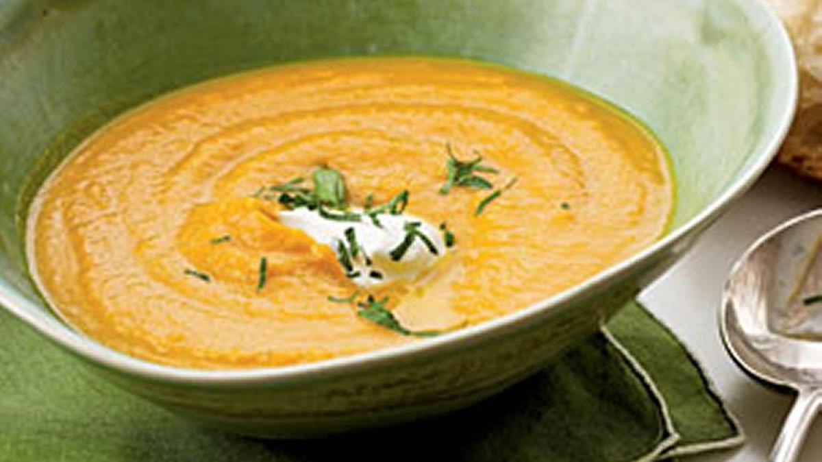 
Creamy Carrot and Sweet Potato Soup
