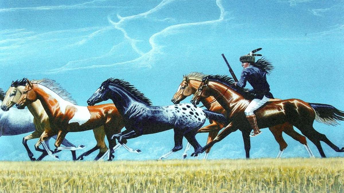 Cahokia Mounds State Historic Site will have the 22nd annual Contemporary Indian Art Show on Saturday, July 8 through Sunday, July 9. More than two dozen native artists from 15 tribes will display and sell fine art. Pictured: Raider’s Prize.
