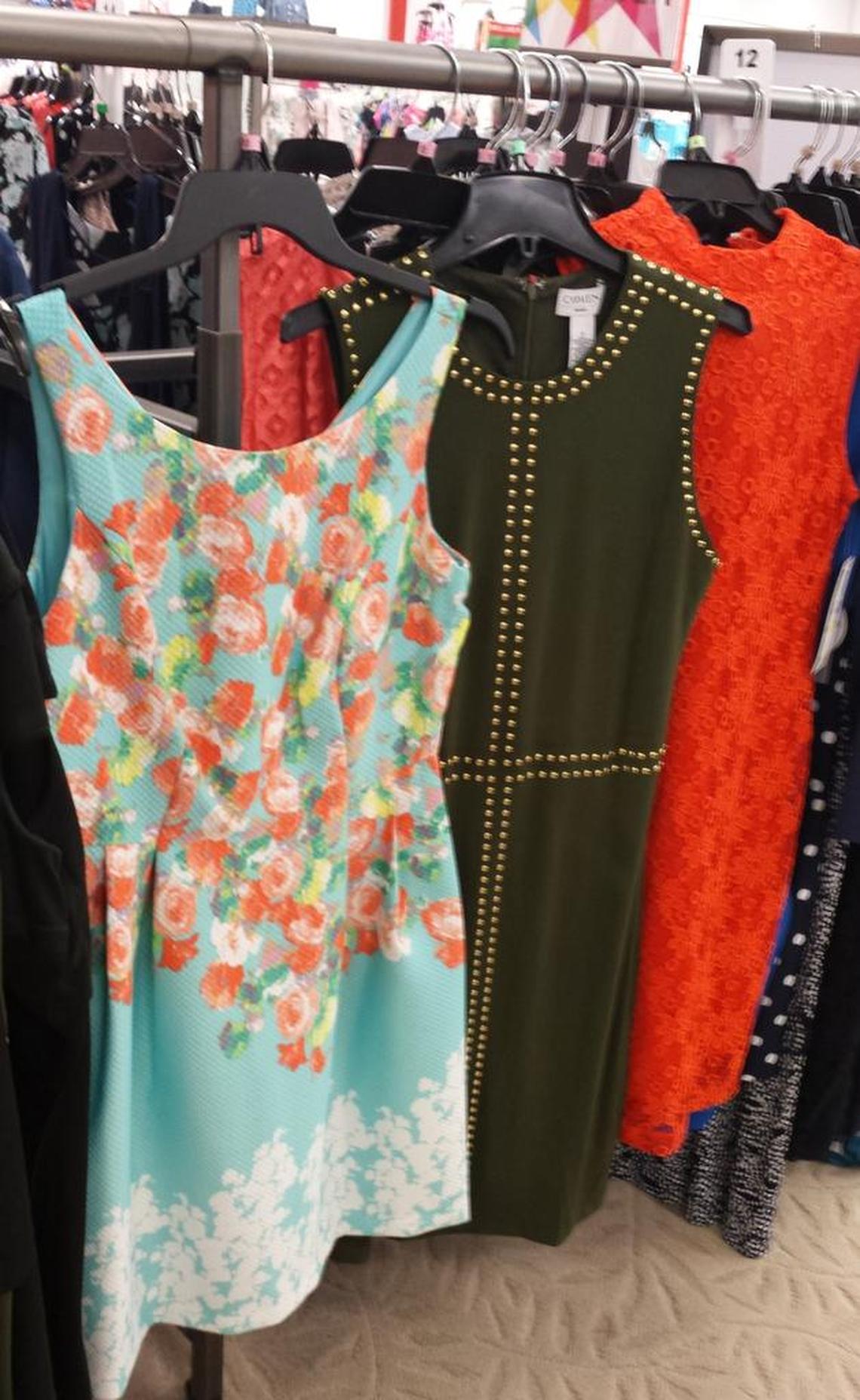 Just a sample of the dresses — these are each under $30 — at Backstage at Macy’s.