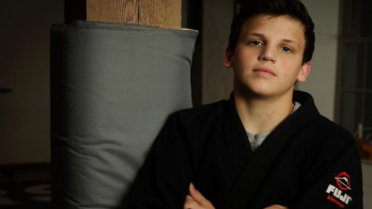 Jacob Bornemann, 15, is a student at the Illinois Brazilian Jiu-Jitsu Academy in Mascoutah.