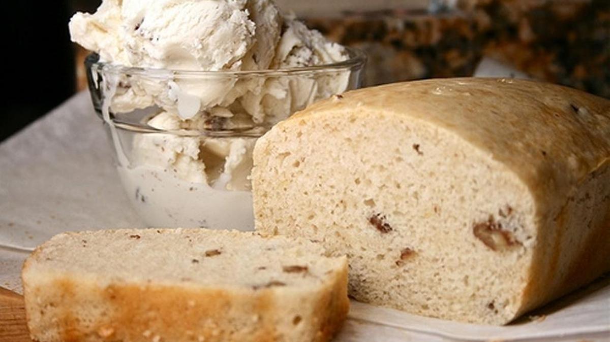 Ice Cream Bread can be made using any rich ice cream flavor.