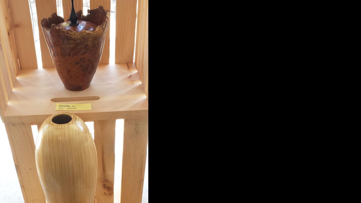 
WOOD PIECES: From walnut to oak to cherry to more exotic woods, beautiful vases, bowls, platters and other pieces are available at Turned Treasures Gallery, 225 E. Main St,. in downtown Belleville. Each is created by a regional wood-turner with prices from $26 for a ring holder up to $400 or more. The pieces shown here are $60 to $100. A bonus for those interested: The gallery offers classes. Call 618-698-3627 or go to turnedtreasuresllc.com.
