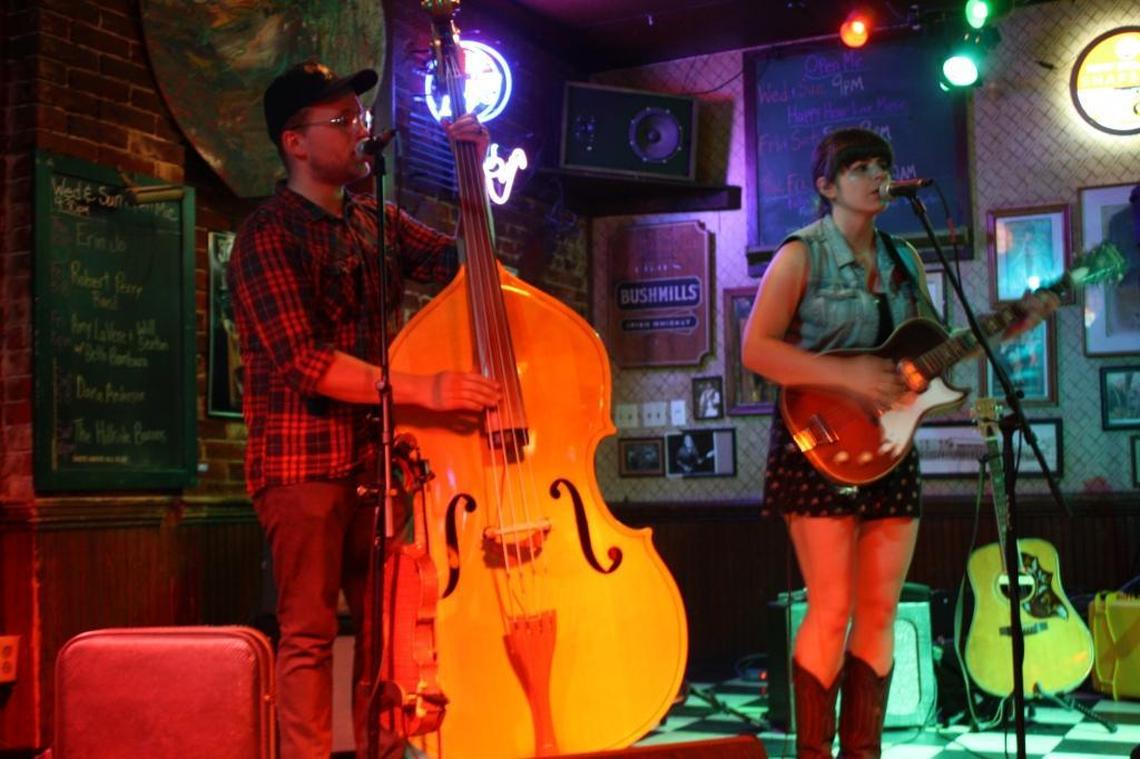 This 2016 file photo shows Beth Bombara and Kit Hamon performing at Stagger Inn Again in Edwardsville, which regularly offered live music before the COVID-19 pandemic closed restaurants and bars.