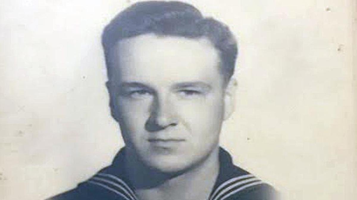 William “Bud” Mackin, Terry’s dad. His favorite photo of himself was when he was in the Navy, a sailor with a full head of wavy black hair, and a boyish, innocent grin. “Like a young Sinatra,” he’d say.