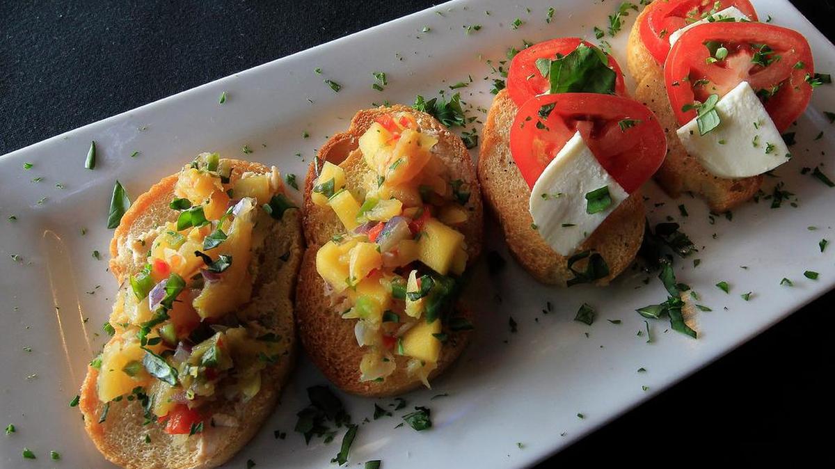 The Bruschetta Duo ($8) at Luna Pizza Pasta Wings in O’Fallon. It’s located on Highway 50, across from Walmart.