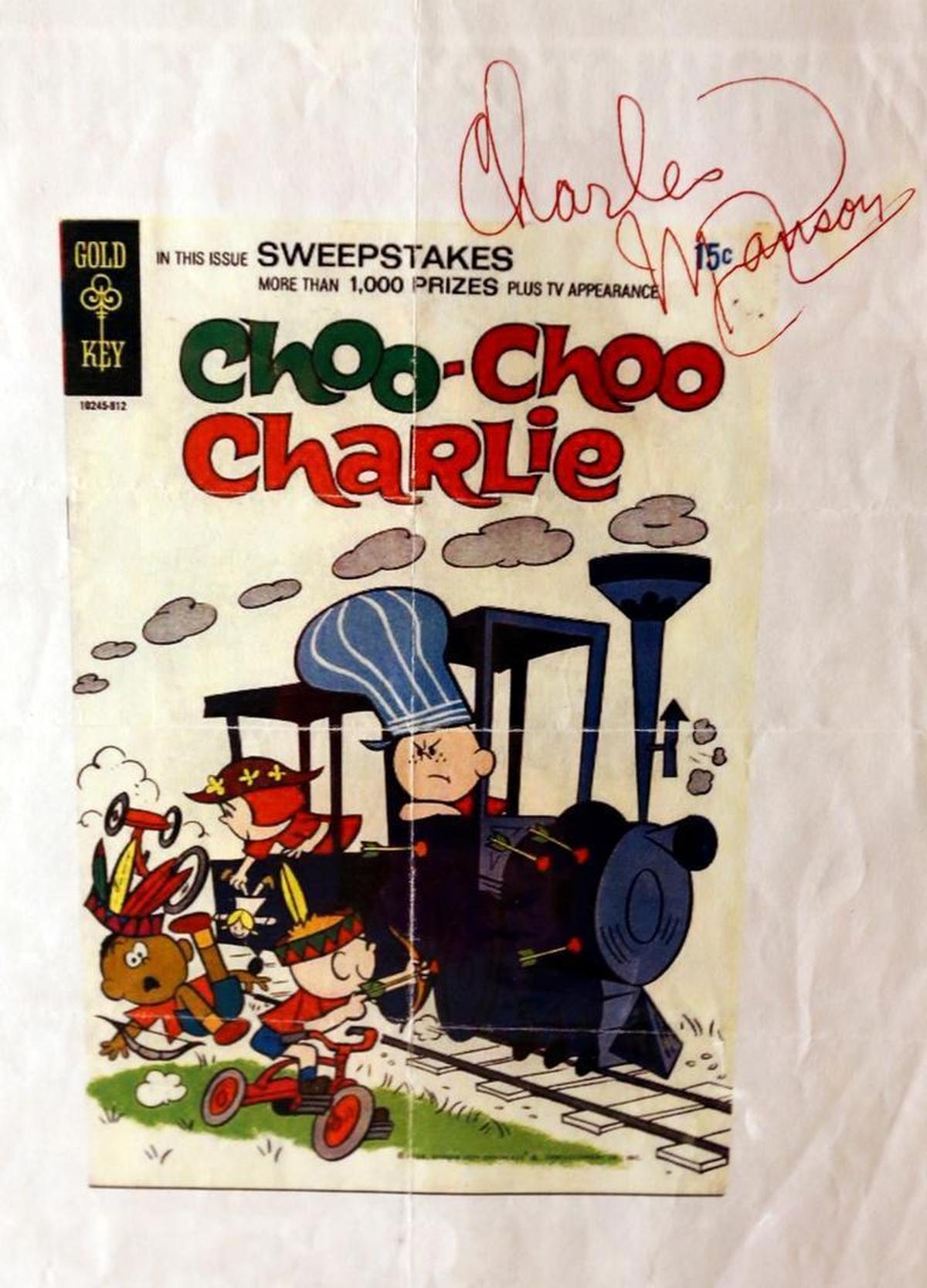 A copy of a comic book which Charles Manson signed and sent to Ken Dickerson.