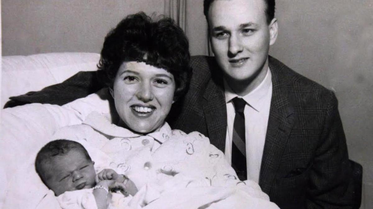 Louis and Peggy Slapshak, of Belleville, hold son Steven Louis, the 1966 New Year’s baby. He was born at 8:15 a.m. Jan. 1 at St. Elizabeth’s Hospital.