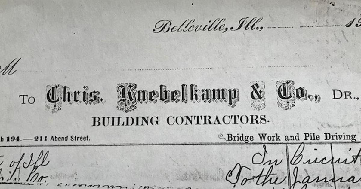 Invoice from Christ Knebelkamp’s construction business.