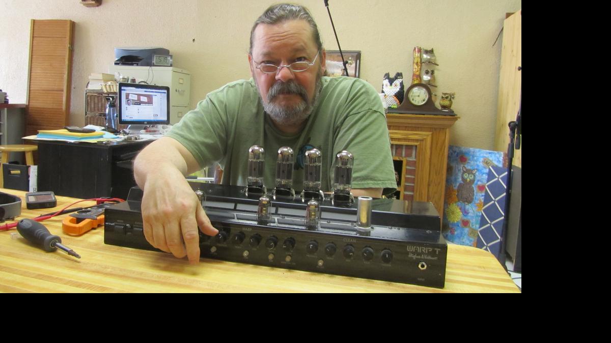 
Don Stover’s latest project is repairing a guitar amplifier.
