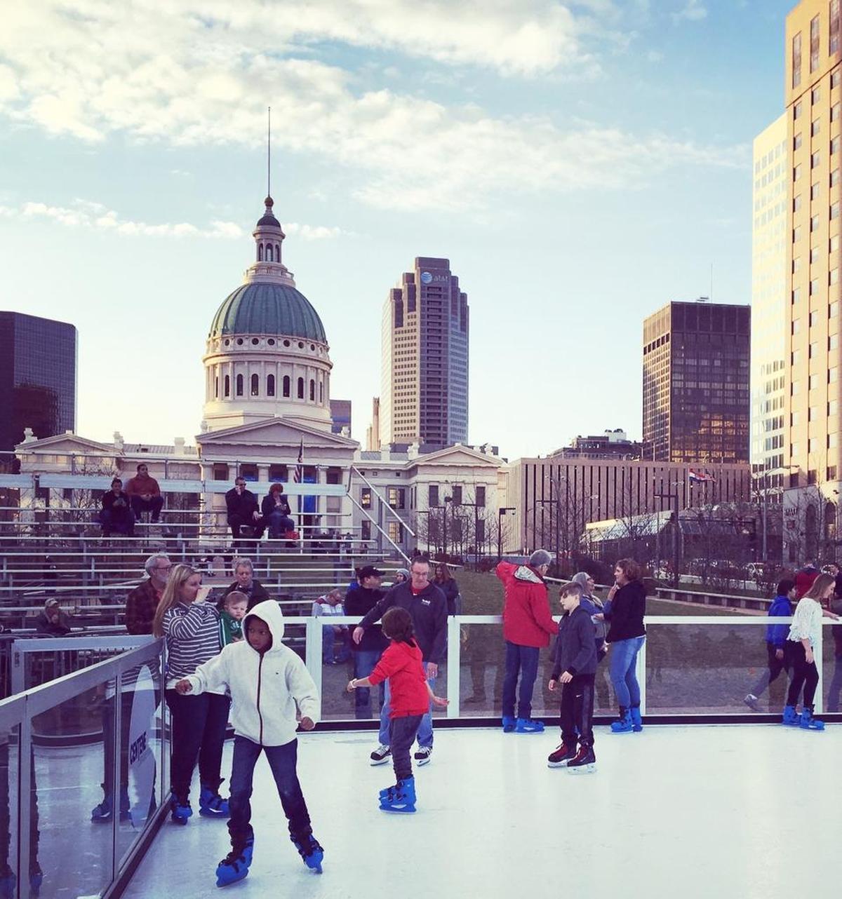 Winterfest at the Arch runs from Nov. 18 to Jan. 1, 2018 at Kiener Plaza, St. Louis.