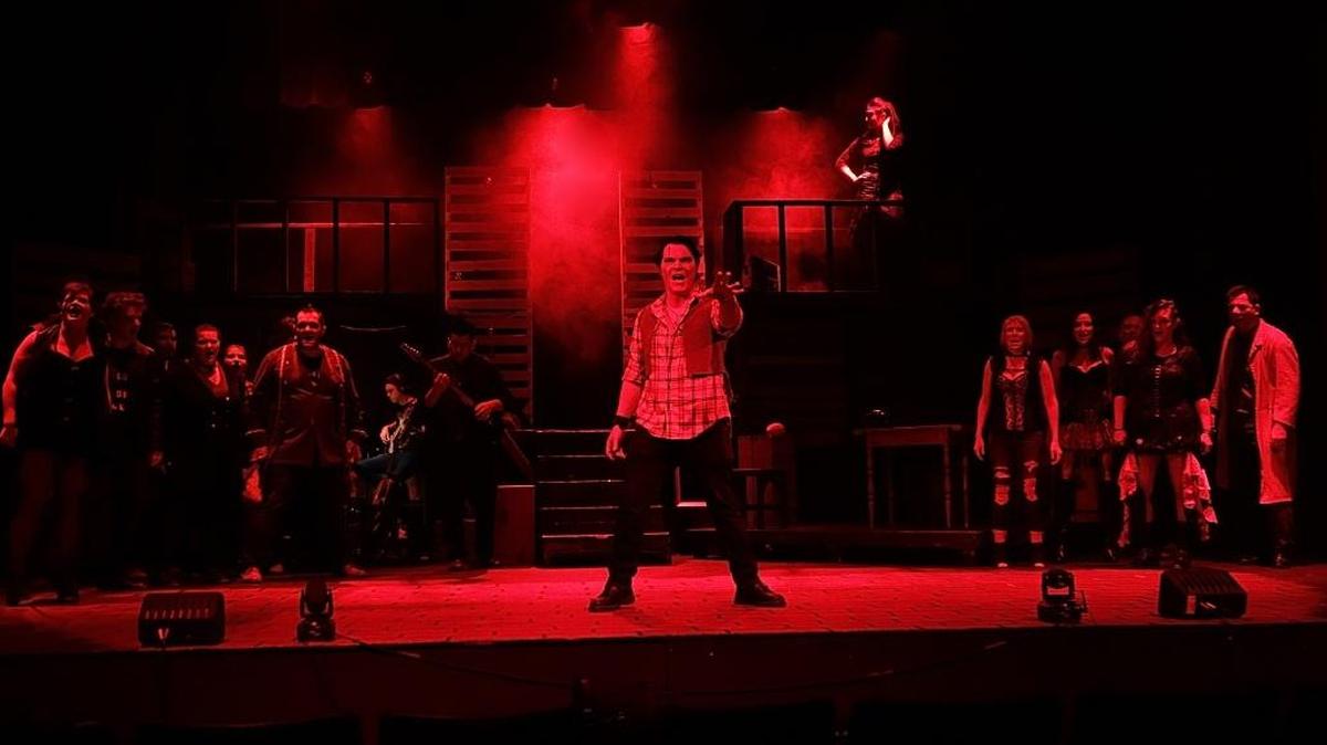 “Bloody, Bloody Andrew Jackson,” a punk rock musical, will take place this weekend at the Looking Glass Playhouse in Lebanon.