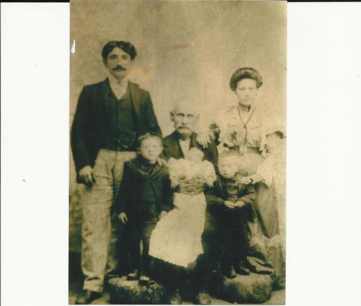 Francesco and Anna Vitale, left and right, immigrated to the United States from Italy in the late 1800s and eventually settled in East St. Louis.