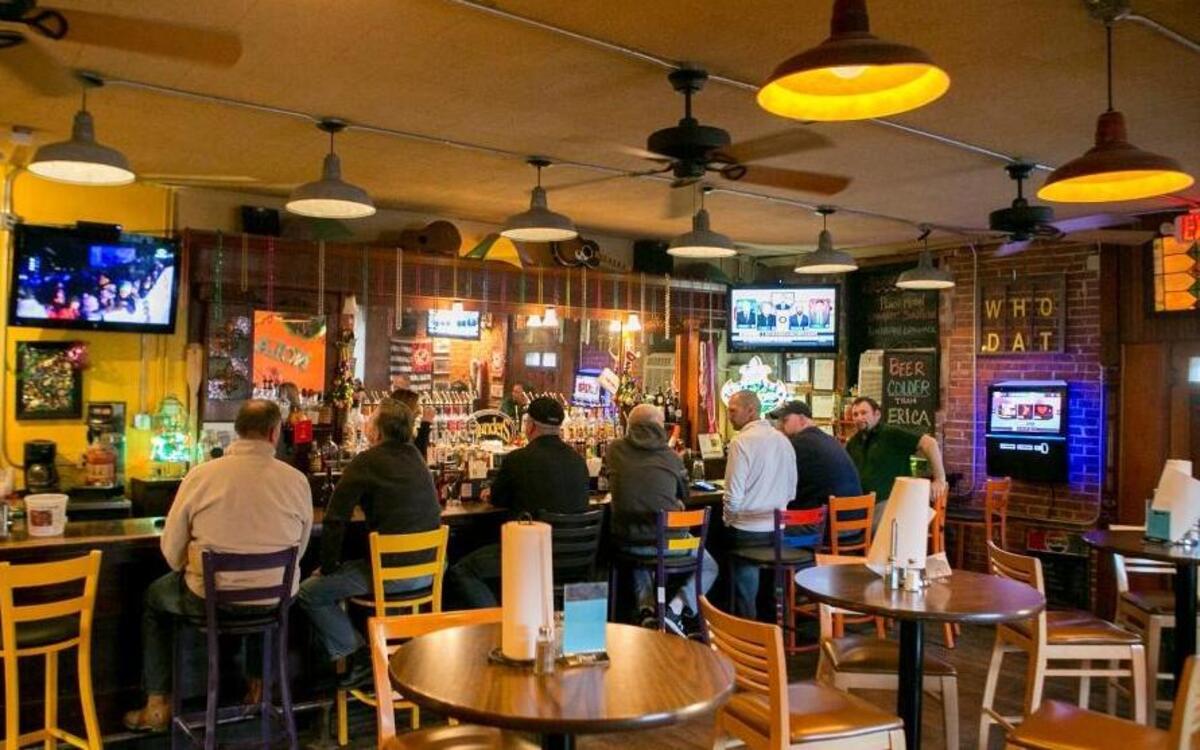 Who Dat’s Southern Food in Troy has a couple of exposed brick walls, harking back to the old days, when the building housed a tavern frequented by farmers.