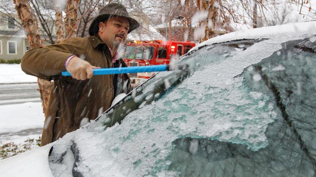 Be thankful for that good scraper in the backseat.