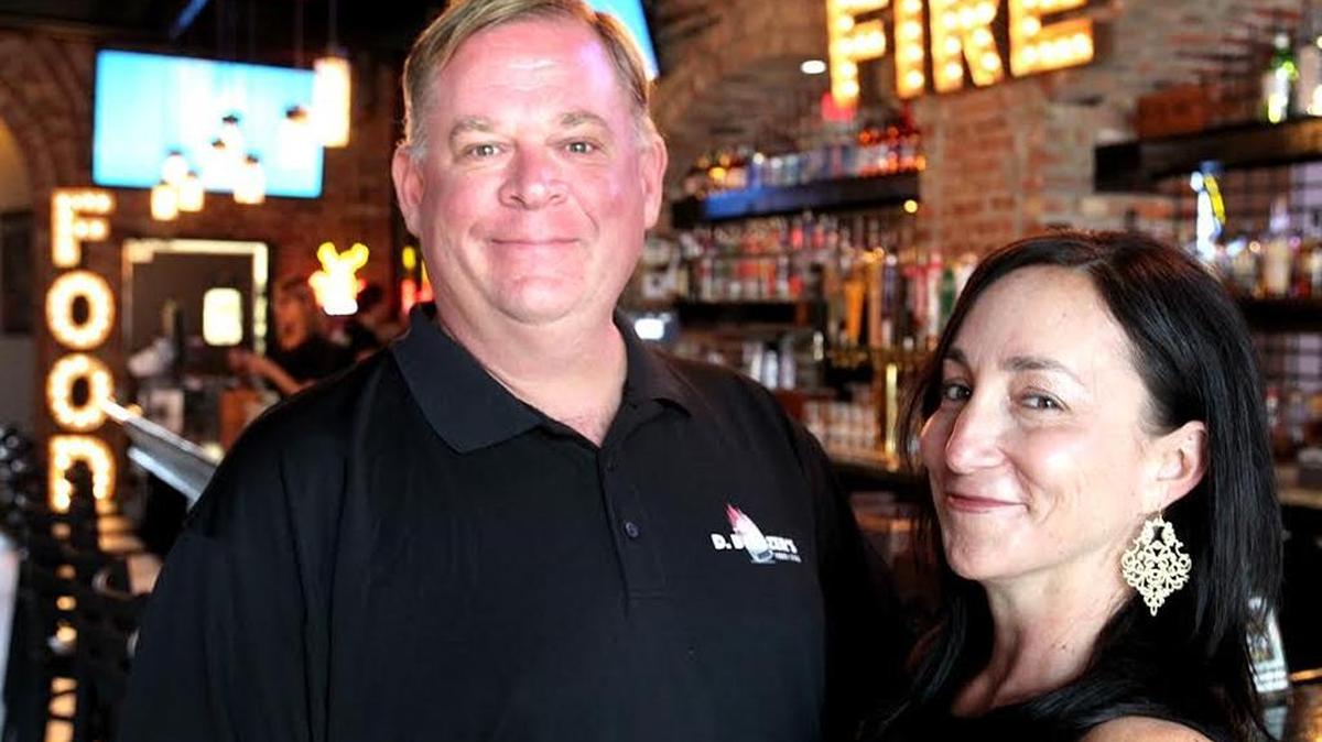 
Owners Danny and Heather Reifschneider at D. Boozer’s Food & Fire in Collinsville.
