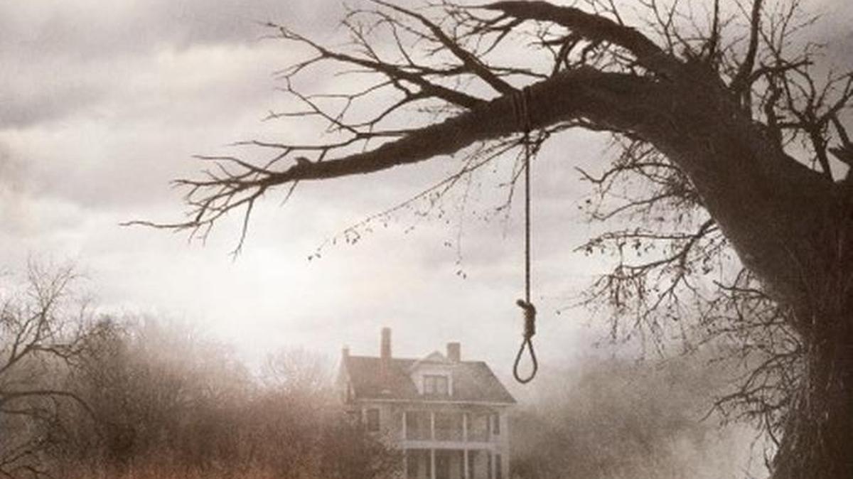 A movie poster for “The Conjuring.”