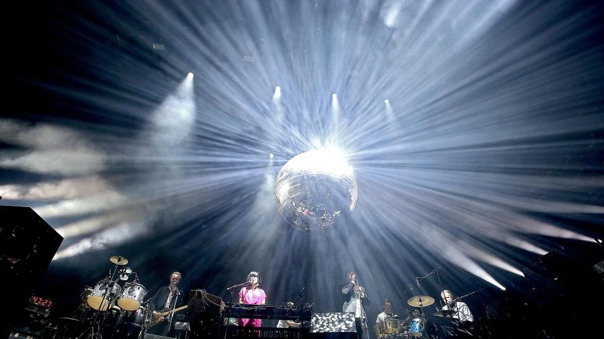 LCD Soundsytem performed at the Coachella Music and Arts Festival on Apr. 15 in Indio, Calif.